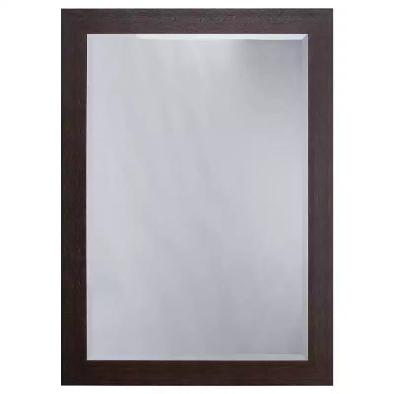 Decorative Wall Mirror with Beveled Edge Dark Brown - Yosemite Home Decor