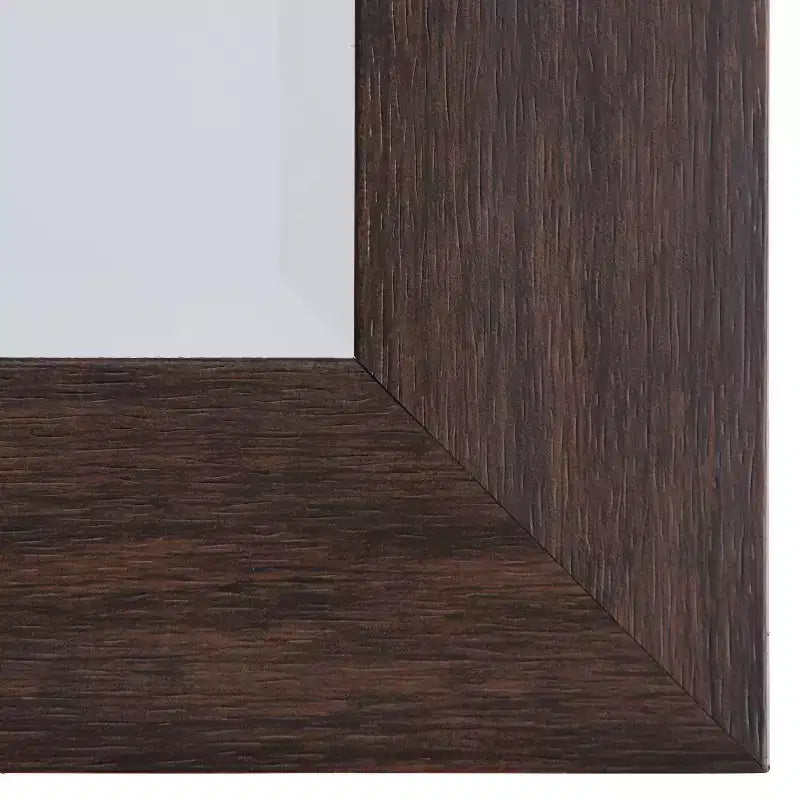 Miroir mural décoratif avec bords biseautés Marron foncé - Yosemite Home Decor