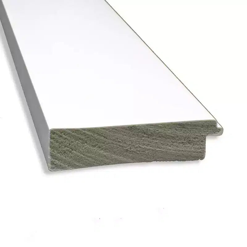 44" x 33" Non-Beveled Cabinet Bathroom Wall Mirror White - Amanti Art: Modern Rectangle, Includes Mounting Hardware