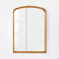 24" x 34" Wood Arch Decorative Wall Mirror Natural - Threshold™ designed with Studio McGee: Stained Finish, No Assembly Required