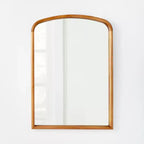 24" x 34" Wood Arch Decorative Wall Mirror Natural - Threshold™ designed with Studio McGee: Stained Finish, No Assembly Required