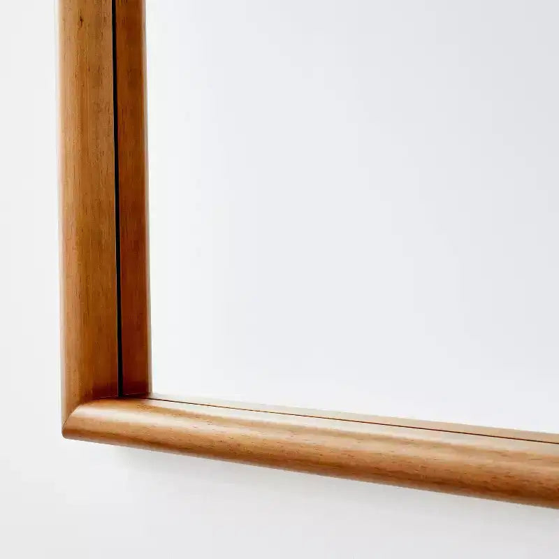 Miroir mural décoratif en arche en bois 24 po x 34 po Naturel - Threshold™ conçu avec Studio McGee : Finition teintée, aucun assemblage requis