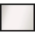 30" x 24" Non-Beveled Avon Narrow Bathroom Wall Mirror Black - Amanti Art: Includes Mounting Hardware, Polystyrene Frame