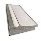 Miroir mural Amanti Art 104 x 74 cm non biseauté Trio White Wash Silver