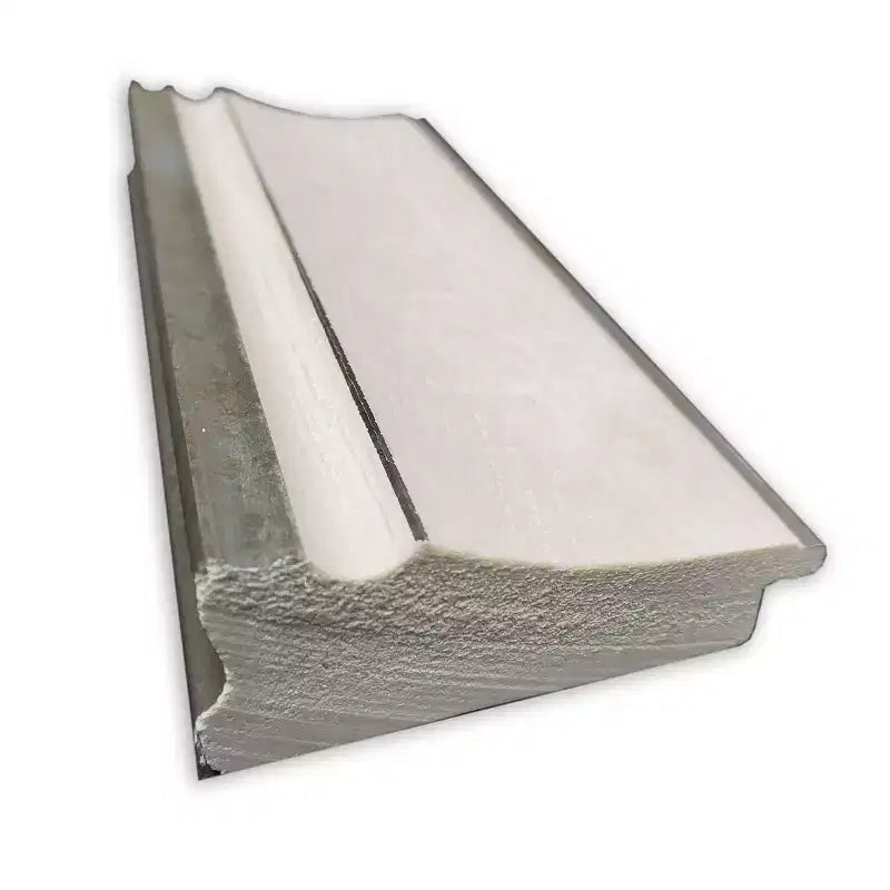 Miroir mural Amanti Art 104 x 74 cm non biseauté Trio White Wash Silver