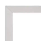 Miroir mural carré moderne en bois argenté Svelte de 28 po x 28 po d'Amanti Art, avec accessoires de fixation inclus