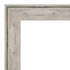 Miroir mural métallique craquelé sans biseau 41" x 29" - Amanti Art: Rectangulaire moderne, quincaillerie de montage incluse