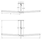 StoreYourBoard Hi-Port 2 | SUP & Surfboard Adjustable Ceiling Storage Rack | Double | Holds 150 lbs