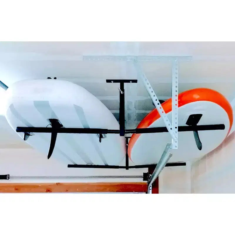 StoreYourBoard Hi-Port 2 | SUP & Surfboard Adjustable Ceiling Storage Rack | Double | Holds 150 lbs