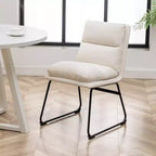 Roundhill Furniture Innes Round Dining Set, Trestle Dining Table with 4 Stylish Chairs, 5-Piece