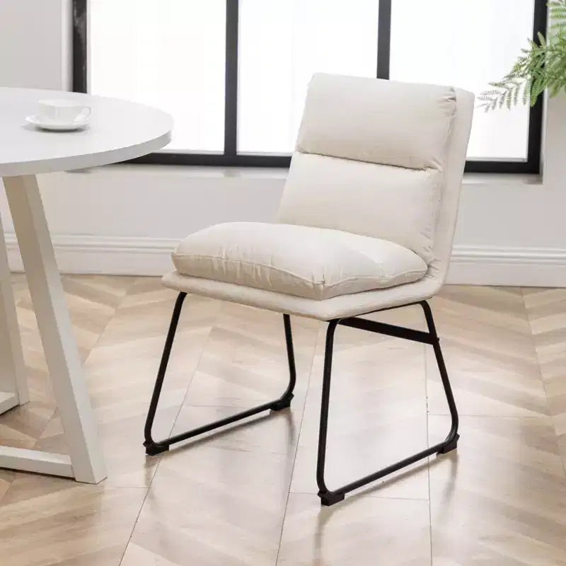 Roundhill Furniture Innes Round Dining Set, Trestle Dining Table with 4 Stylish Chairs, 5-Piece