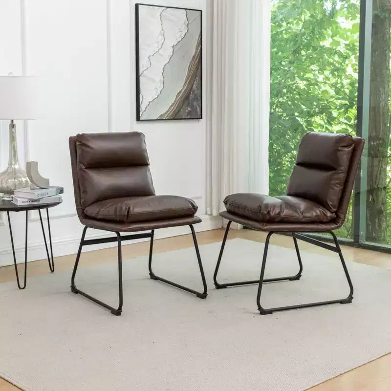 Roundhill Furniture Innes Round Dining Set, Trestle Dining Table with 4 Stylish Chairs, 5-Piece