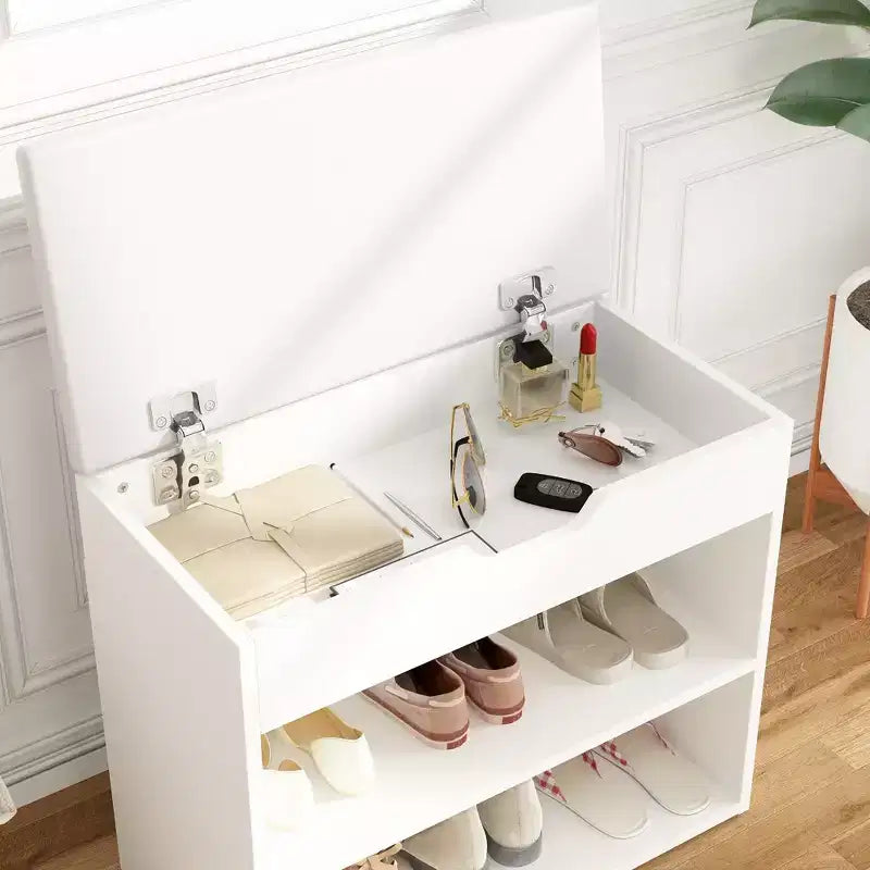 Famapy Banc à Chaussures Double Étagère Style Moderne Léger