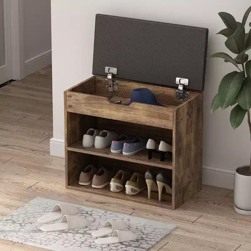 Famapy Banc à Chaussures Double Étagère Style Moderne Léger