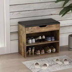 Famapy Shoe Bench Double Shelf Lightweight Modern Style
