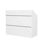 Famapy 47.2 Bureau d'accueil minimaliste blanc - Comptoir de réception professionnel