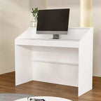Famapy 47.2 Bureau d'accueil minimaliste blanc - Comptoir de réception professionnel