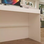 Famapy 47.2 Bureau d'accueil minimaliste blanc - Comptoir de réception professionnel