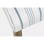 Jofran, Coastal Wire-Brushed Wood Upholstered Parsons Dining Chair (Set of 2)