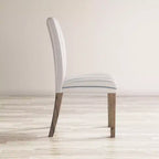 Jofran, Coastal Wire-Brushed Wood Upholstered Parsons Dining Chair (Set of 2)