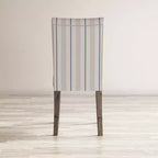 Jofran, Coastal Wire-Brushed Wood Upholstered Parsons Dining Chair (Set of 2)