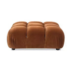 Jennifer Taylor Home Marcel Pouf modulable moderne 36 po Bubble Ottoman, Velours performance vert olive