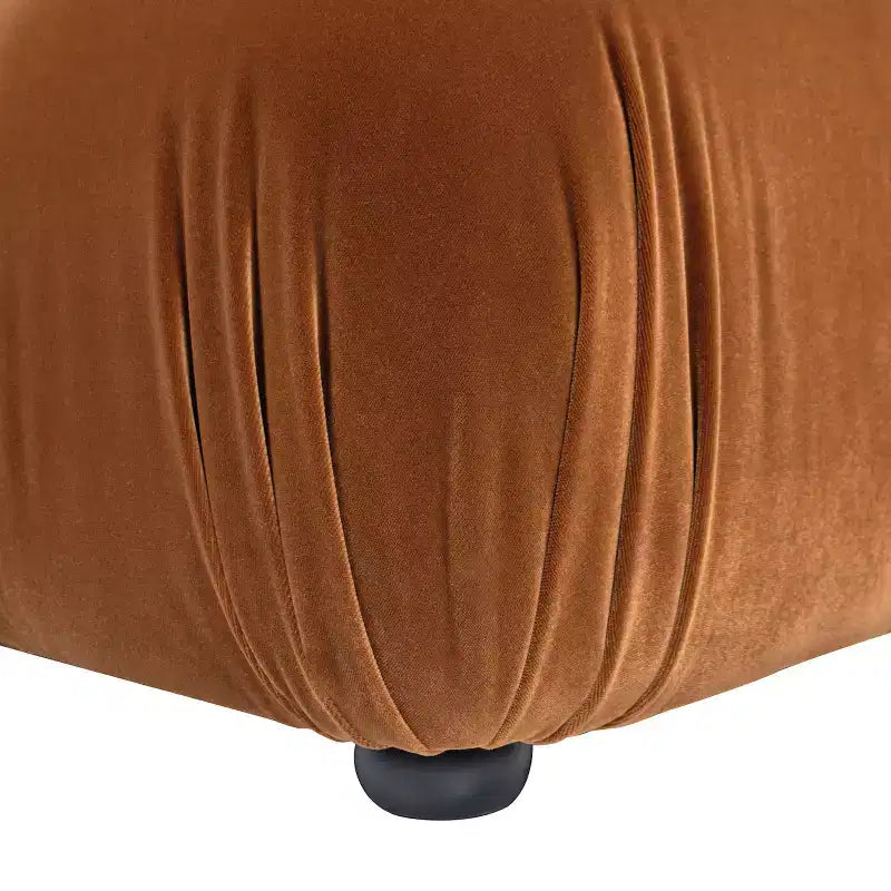 Jennifer Taylor Home Marcel Pouf modulable moderne 36 po Bubble Ottoman, Velours performance vert olive