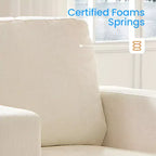 Mjkone 56 Width Loveseat Sectional Sofa,Chenille Fabric Cloud Sleeper Comfy Upholstered 2-Seater Couches