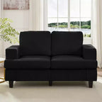 Mjkone 56 Width Loveseat Sectional Sofa,Chenille Fabric Cloud Sleeper Comfy Upholstered 2-Seater Couches