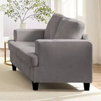 Mjkone 56 Width Loveseat Sectional Sofa,Chenille Fabric Cloud Sleeper Comfy Upholstered 2-Seater Couches