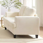 Mjkone 56 Width Loveseat Sectional Sofa,Chenille Fabric Cloud Sleeper Comfy Upholstered 2-Seater Couches