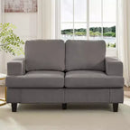 Mjkone 56 Width Loveseat Sectional Sofa,Chenille Fabric Cloud Sleeper Comfy Upholstered 2-Seater Couches