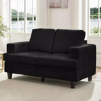 Mjkone 56 Width Loveseat Sectional Sofa,Chenille Fabric Cloud Sleeper Comfy Upholstered 2-Seater Couches