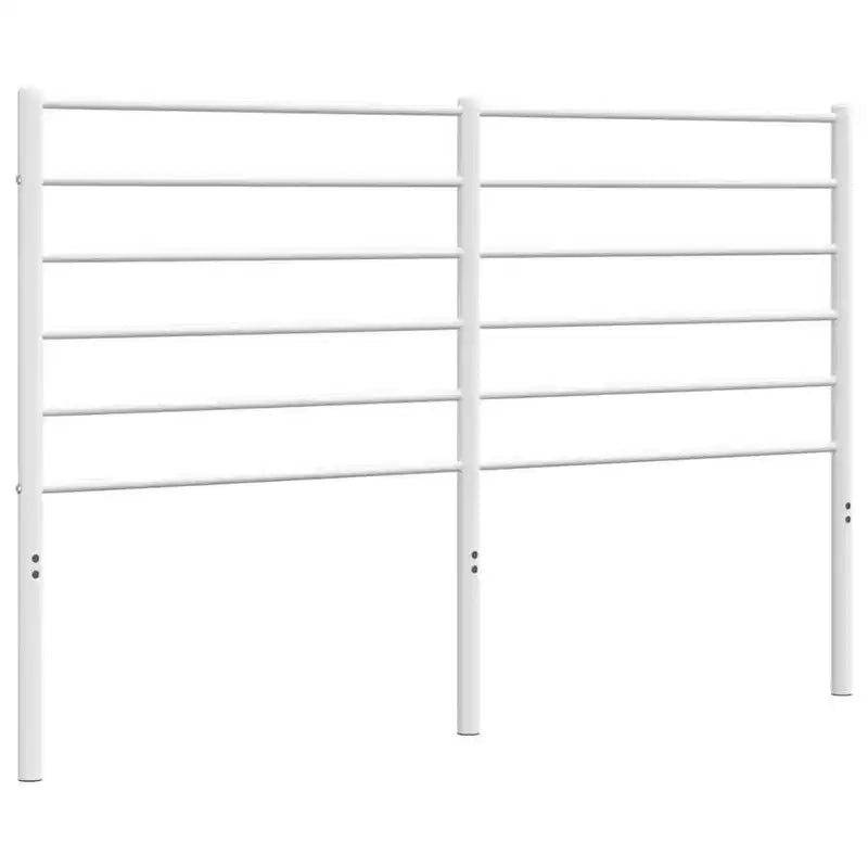 vidaXL Durable Metal Headboard, Modern Style, White, Full