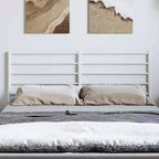 vidaXL Tête de lit durable en métal, style moderne, blanc, double
