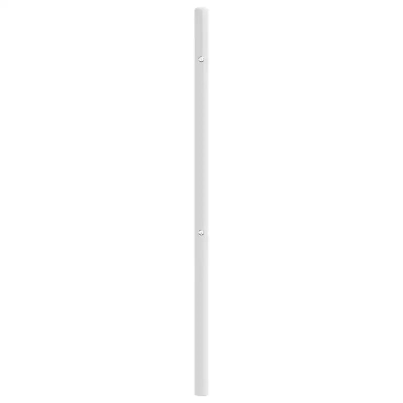 vidaXL Tête de lit durable en métal, style moderne, blanc, double