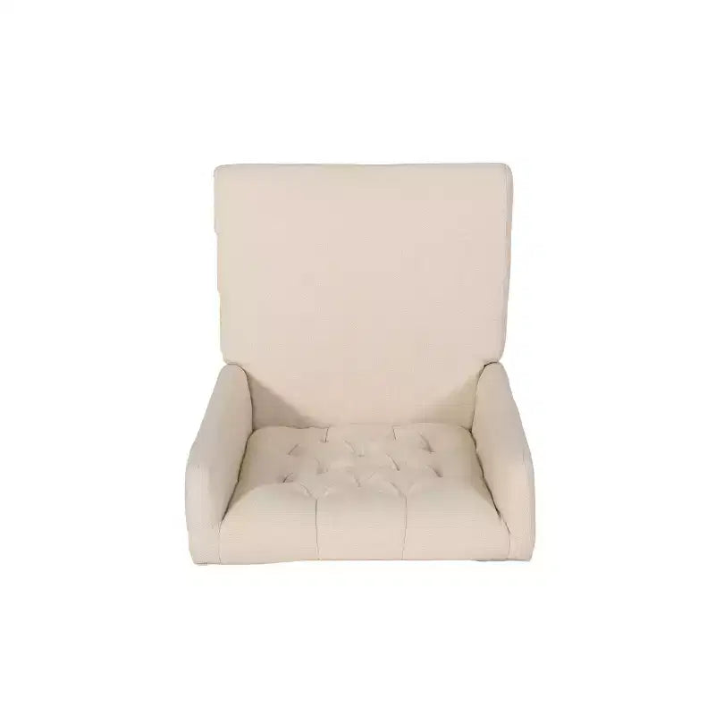 Lot de 2 chaises de salle à manger sans accoudoirs, avec dossier haut à oreilles et capitonnage en losanges, bleu/beige/gris/marron/rouge/noir – Merax