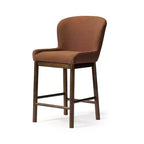 Tabouret de comptoir Maven Lane Gia avec revêtement en tissu 26