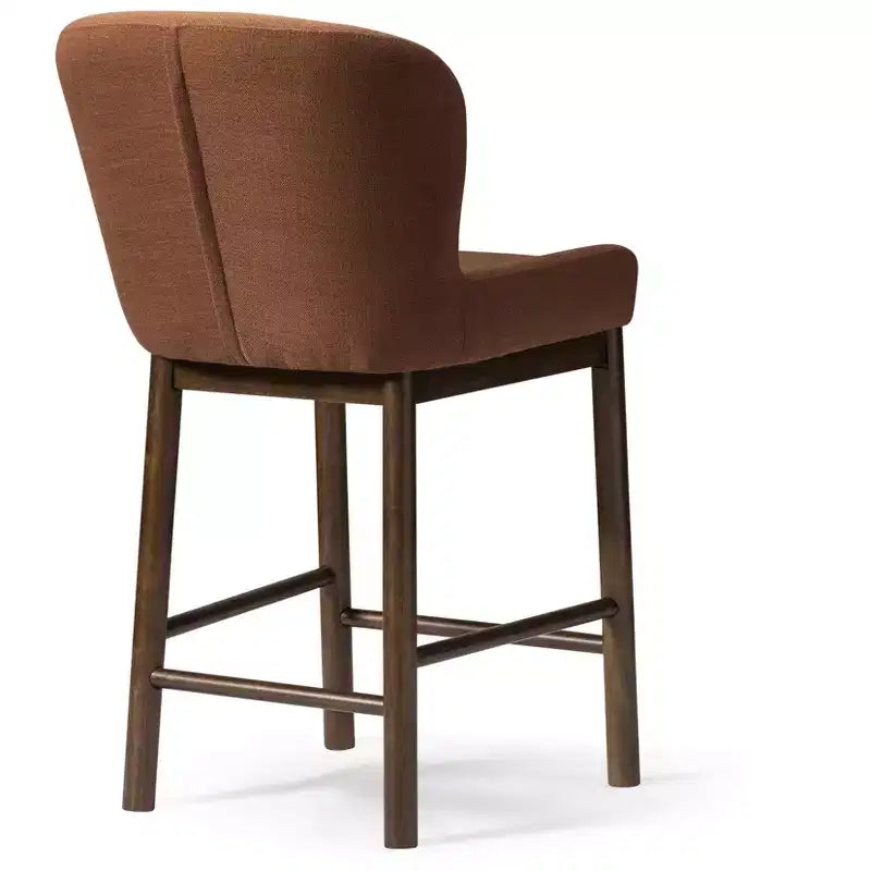 Tabouret de comptoir Maven Lane Gia avec revêtement en tissu 26