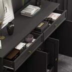 Commode horizontale Famapy à 5 tiroirs Meuble de rangement multifonctionnel Solutions de rangement pour salon