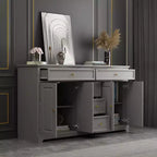 Commode horizontale Famapy à 5 tiroirs Meuble de rangement multifonctionnel Solutions de rangement pour salon