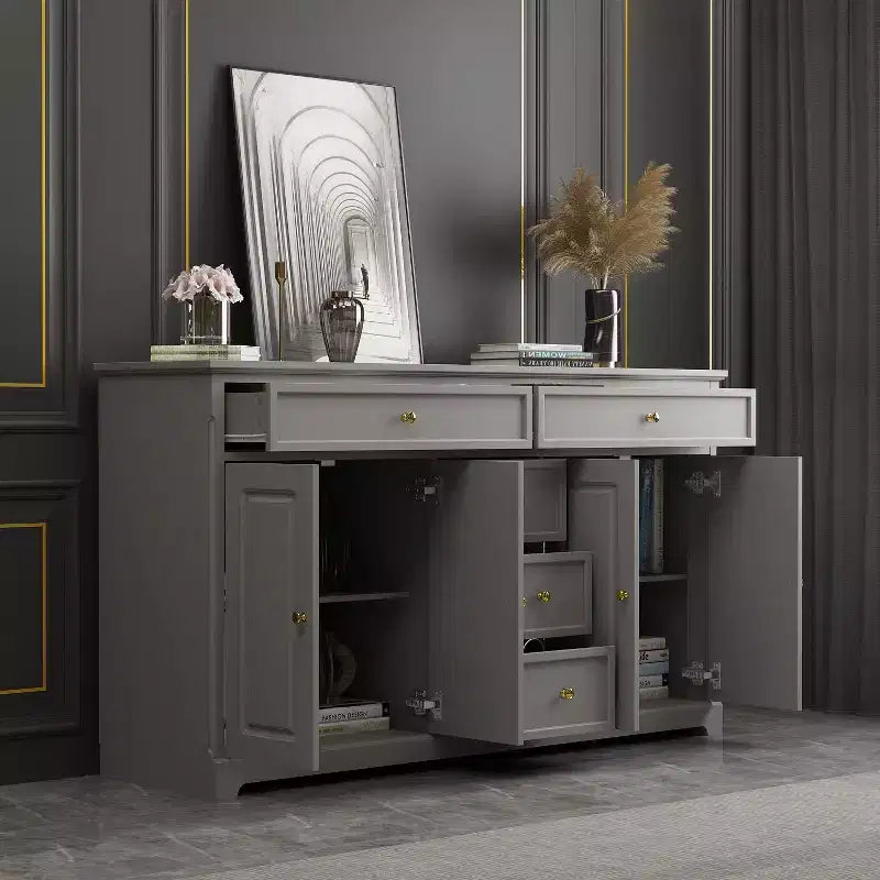 Commode horizontale Famapy à 5 tiroirs Meuble de rangement multifonctionnel Solutions de rangement pour salon