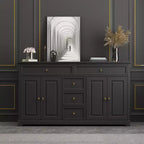 Commode horizontale Famapy à 5 tiroirs Meuble de rangement multifonctionnel Solutions de rangement pour salon