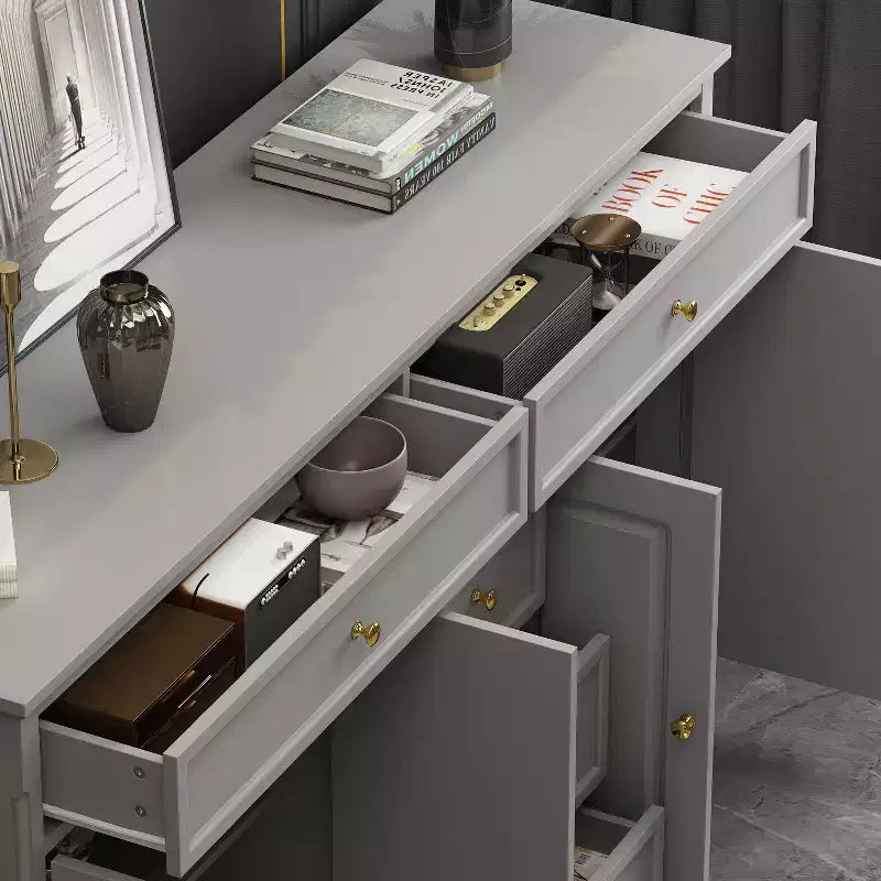 Commode horizontale Famapy à 5 tiroirs Meuble de rangement multifonctionnel Solutions de rangement pour salon