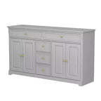 Commode horizontale Famapy à 5 tiroirs Meuble de rangement multifonctionnel Solutions de rangement pour salon