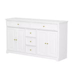 Commode horizontale Famapy à 5 tiroirs Meuble de rangement multifonctionnel Solutions de rangement pour salon