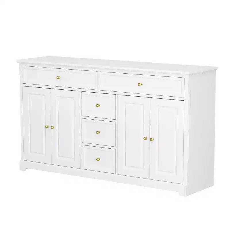 Commode horizontale Famapy à 5 tiroirs Meuble de rangement multifonctionnel Solutions de rangement pour salon