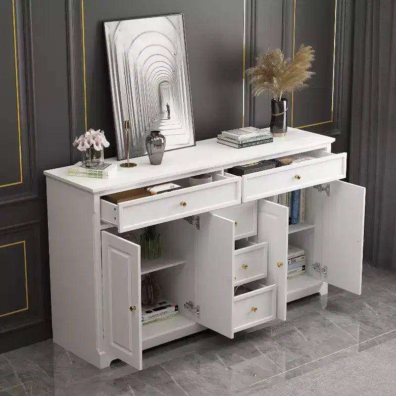 Commode horizontale Famapy à 5 tiroirs Meuble de rangement multifonctionnel Solutions de rangement pour salon
