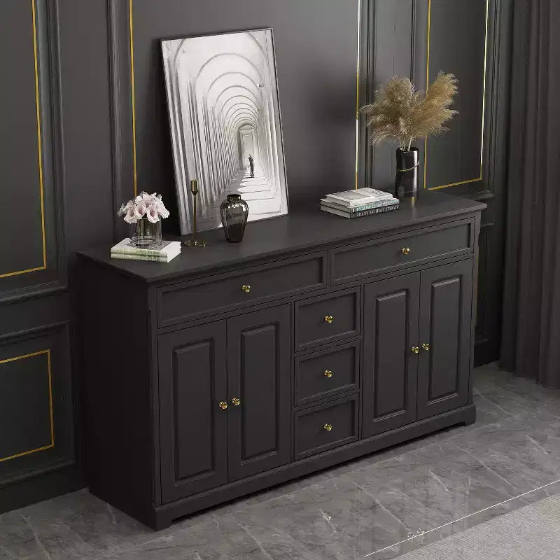 Commode horizontale Famapy à 5 tiroirs Meuble de rangement multifonctionnel Solutions de rangement pour salon