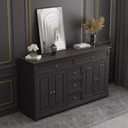 Commode horizontale Famapy à 5 tiroirs Meuble de rangement multifonctionnel Solutions de rangement pour salon
